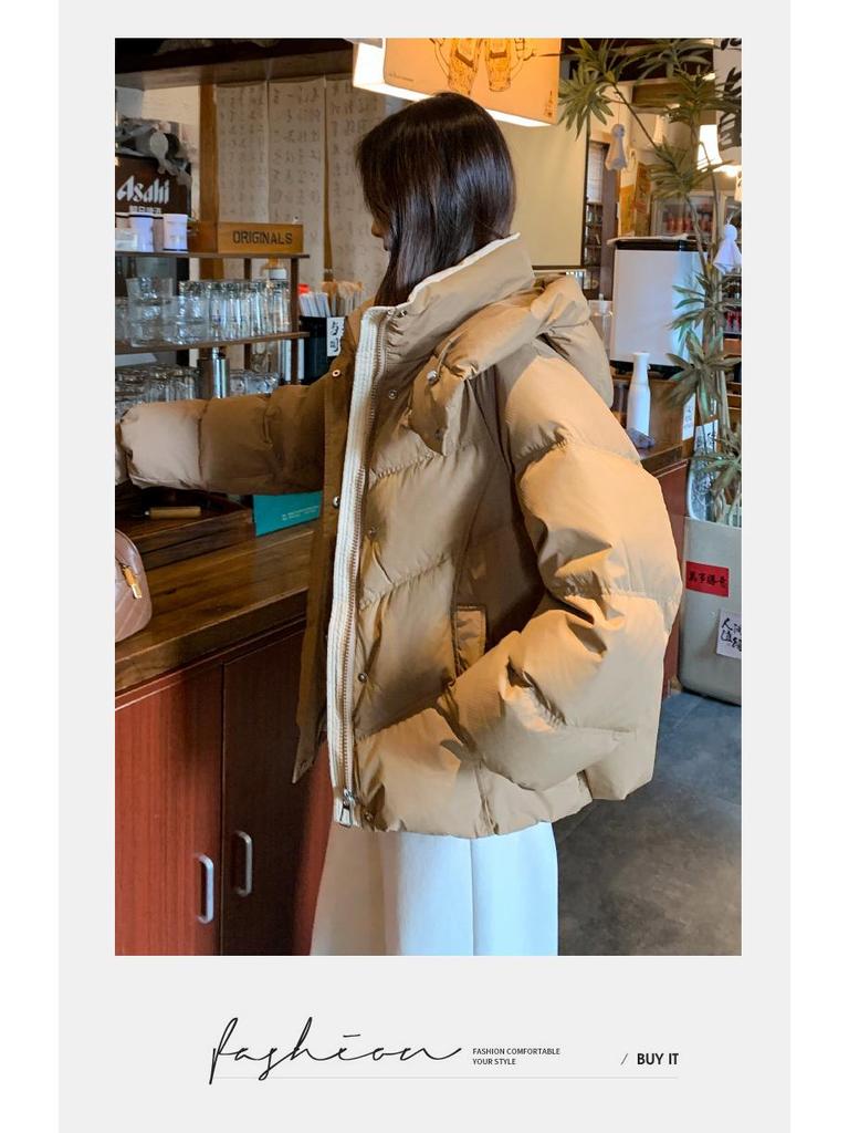 Authentic 2025 Girls' Thickened Hooded Winter Down Jacket