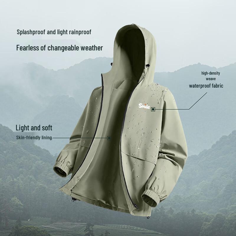 Baleno Men's Casual Oversized Waterproof Windbreaker Jacket