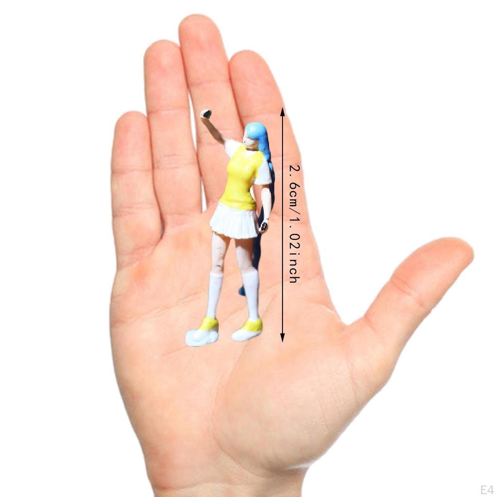 1/64 Figures Model Mini Doll Dioramas Tiny People Hand Painted Figurines