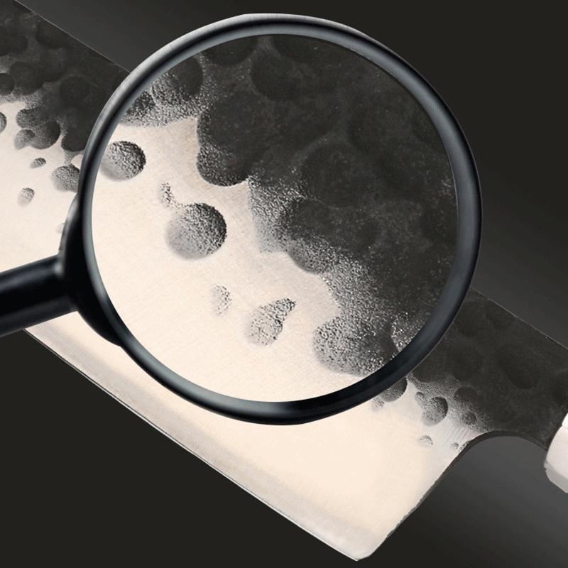 8 Inch Chef Knife 7Cr17CoMoV Stainless Steel Blade Wood Handle Slicing Vegetables Cleaver Meat Handmade Forged Kitchen Knives