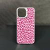 Coque de téléphone cool Tigre Rose Léopard Pour iPhone 17,16,15,14,13,12,11,Pro,Max,Plus,Mini,X,XS,XR,8,S,SE Coque Noire Souple