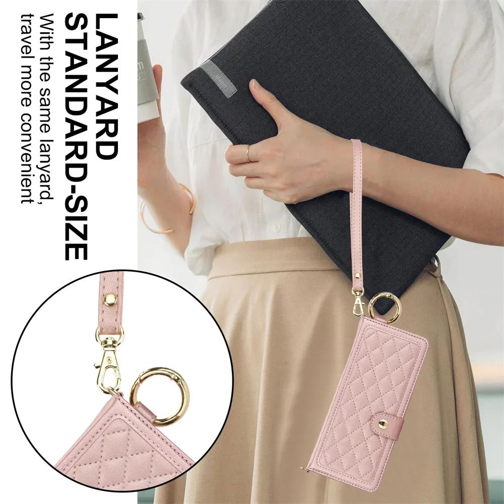 Crossbody RFID-Blockierendes Leder Cover Für Samsung Galaxy Z Fold 7 6 5 4 3 5G Mit Stifthalter Kartenfach Handyhülle (Kein Stift)
