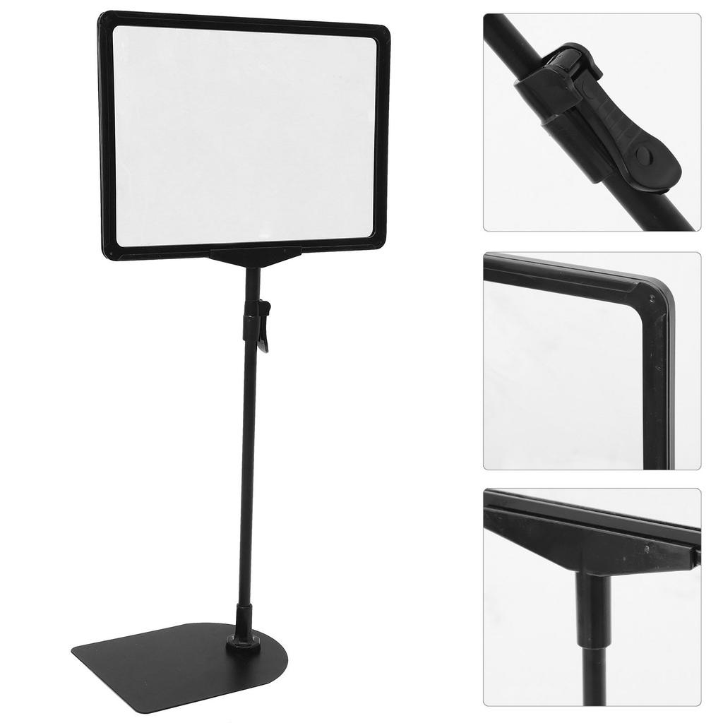 Adjustable A4 Price Tag Display Holder Retail Countertop Sign Holder Merchandise Shelf Label Plastic Holders For Shelves Display