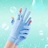 Summer Ice Silk Sunscreen Gloves for Women's Non Slip  High Elastic  Breathable Touch Screen Outdoor Driving and Riding Anti-UV Gloves