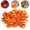 High Quality 3M String Lights Party Decor Outdoor Maple Leaves Lamp Halloween Garden Decor Lamp
