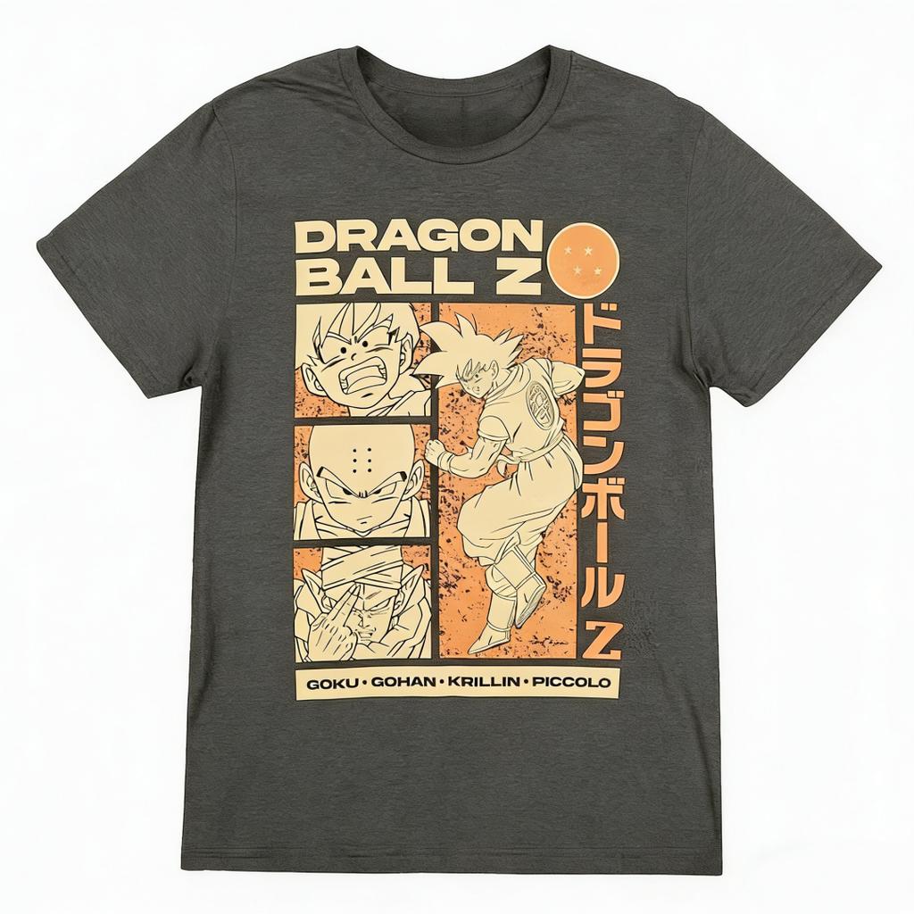 2026 Dragon Ball Goku Gohan Krillin Piccolo TShirt for Unisex Women Kids Retro  Anime Graphic Tee Casual Cotton Streetwear Tops