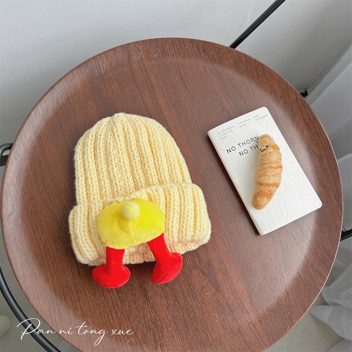 

Autumn and Winter Children s Warm Woolen Hat Cute Cute Cartoon Thick Korean Fashion Hat Student Knitted Hat 52-58cm