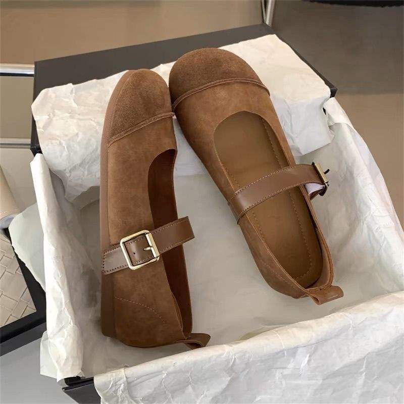 Birkenstock Single Shoes Women's 2025 New Autumn Flat Shoes Mary Jane Women's Shoes Doudou Shoes Grandma Shoes Versatile Trend