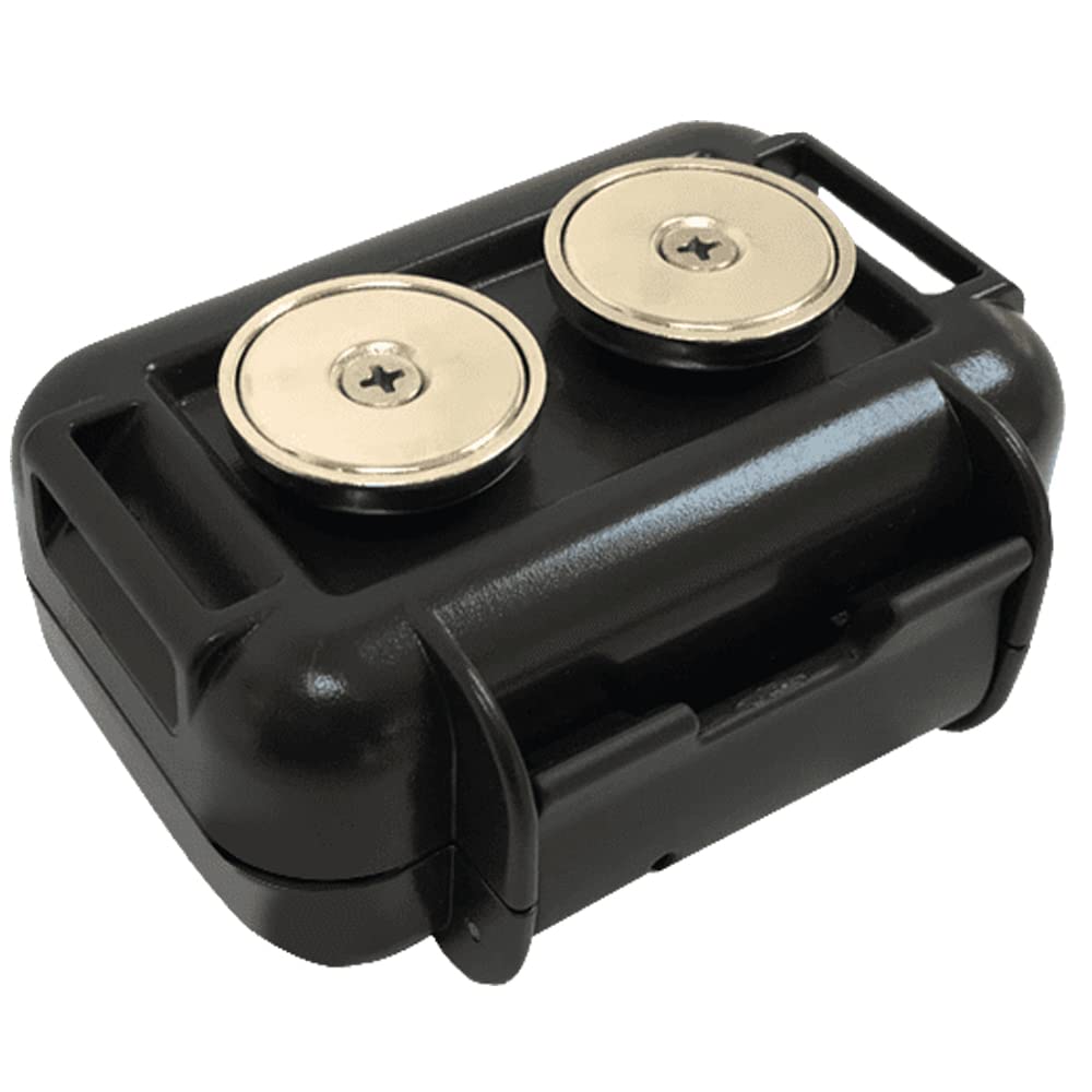 Family1st Wetterfestes Magnetgehäuse für GPS-Tracker-Gerät, Fahrzeug, wetterfest, robust, Doppelmagnete, AirTag, Schlüsselanhänger,