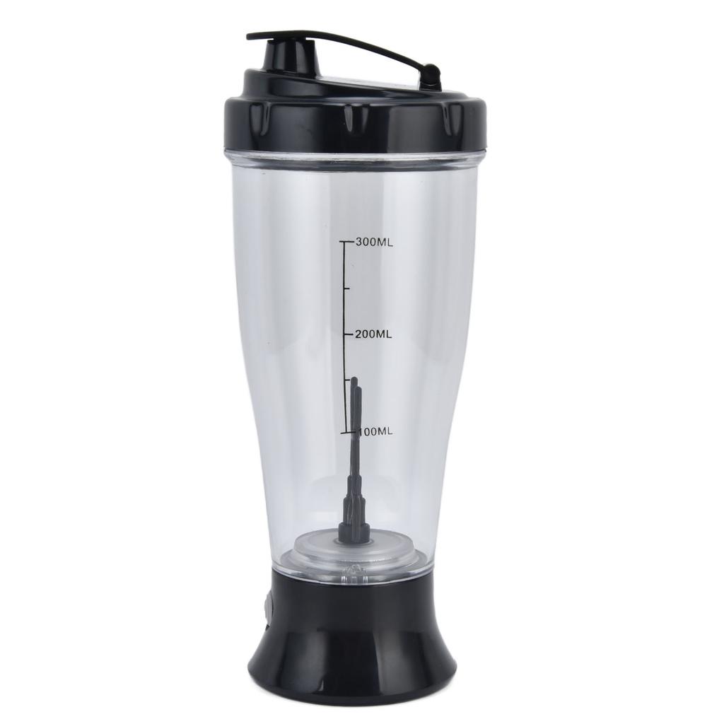 Electric Mixing Cup Simple 350ml Coffee Milk Shaking Bottle Automatic Shaker CupBlack