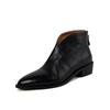 2024 New Autumn Women Boots Pointed Toe Chunky Heel Boots Genuine Leather Shoes for Women Concise Ankle Boots Black Women Shoes