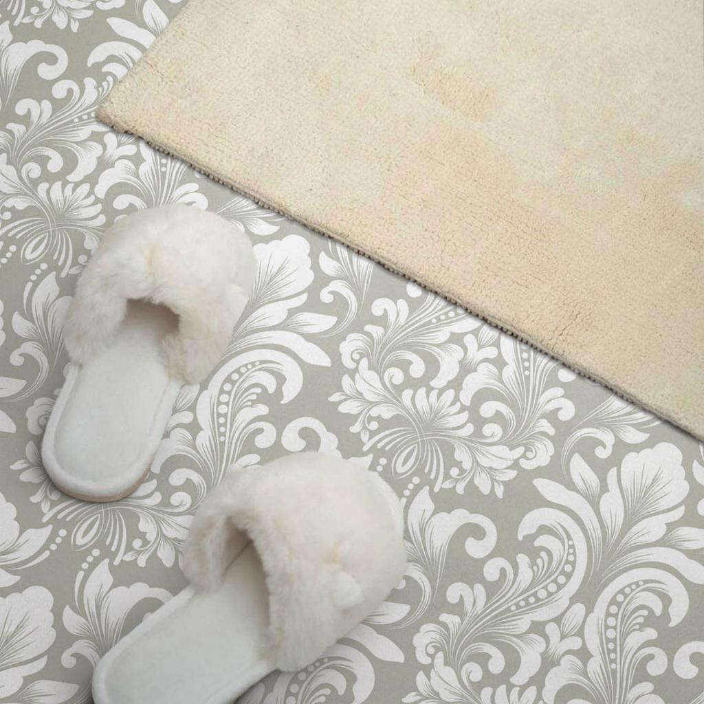 Samoprzylepny Panel Winylowy Z Nadrukiem 120X60 Cm Wzór Roślinny Z Ornamentami