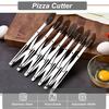 7 Wheel Stainless Steel Pizza Knife Wheel Knife Cutter Adjustable Dough Divider for Pastry Pizza