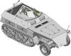 Das Werk scale German Plastic Model Kit Molded in Color 1/35 le.SPW Sd.Kfz.250/1 Ausf.B (Neu) Half-Track USCDW35029,