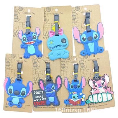 Cartoon Anime Stitch PVC Kofferanhänger - Weicher Anhänger für Koffer oder Rucksack