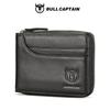 BULLCAPTAIN RFID-lommebok for menn Myntveske i ekte skinn Designermerke-lommebok Clutch-lommebok for menn Lommebokkortholder for menn