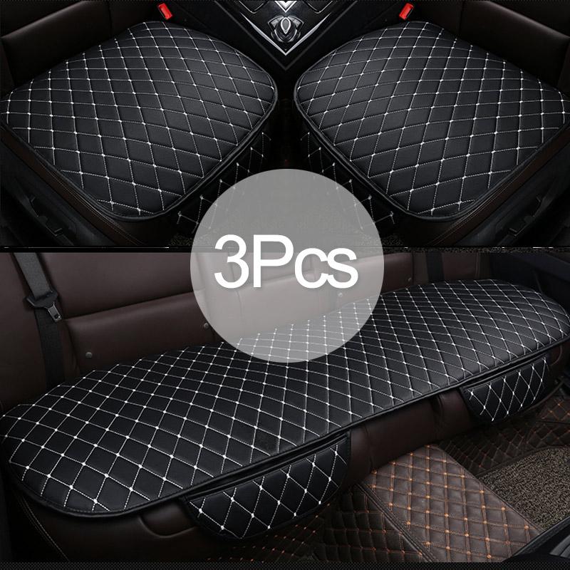 Universal Car Seat Cover PU Leather Cars Seat Cushion Full Set Pad Mat Protector Automobiles Rear Front Seat Covers Car Styling