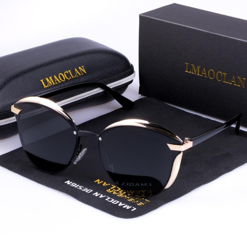 Buy LMAOCLAN Women Polarized Sunglasses Luxury Fashion Cat Eye Ladies  Vintage Brand Designer Female Sun Glasses Oculos Gafas at affordable prices  — free shipping, real reviews with photos — Joom