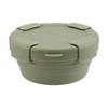 Creative portable silicone folding lunch box for office workers, microwaveable food storage container, storage box, cafeteria lunch box