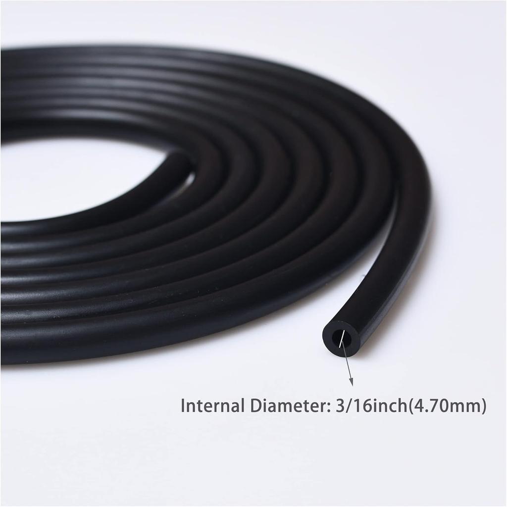 10 Feet 3/16 Inch ID Fuel Line With 20Pcs Hose Clamps For Kawasaki Kohler Briggs & Stratton Honda Predator Champion Generac Small Engines Mini Bike