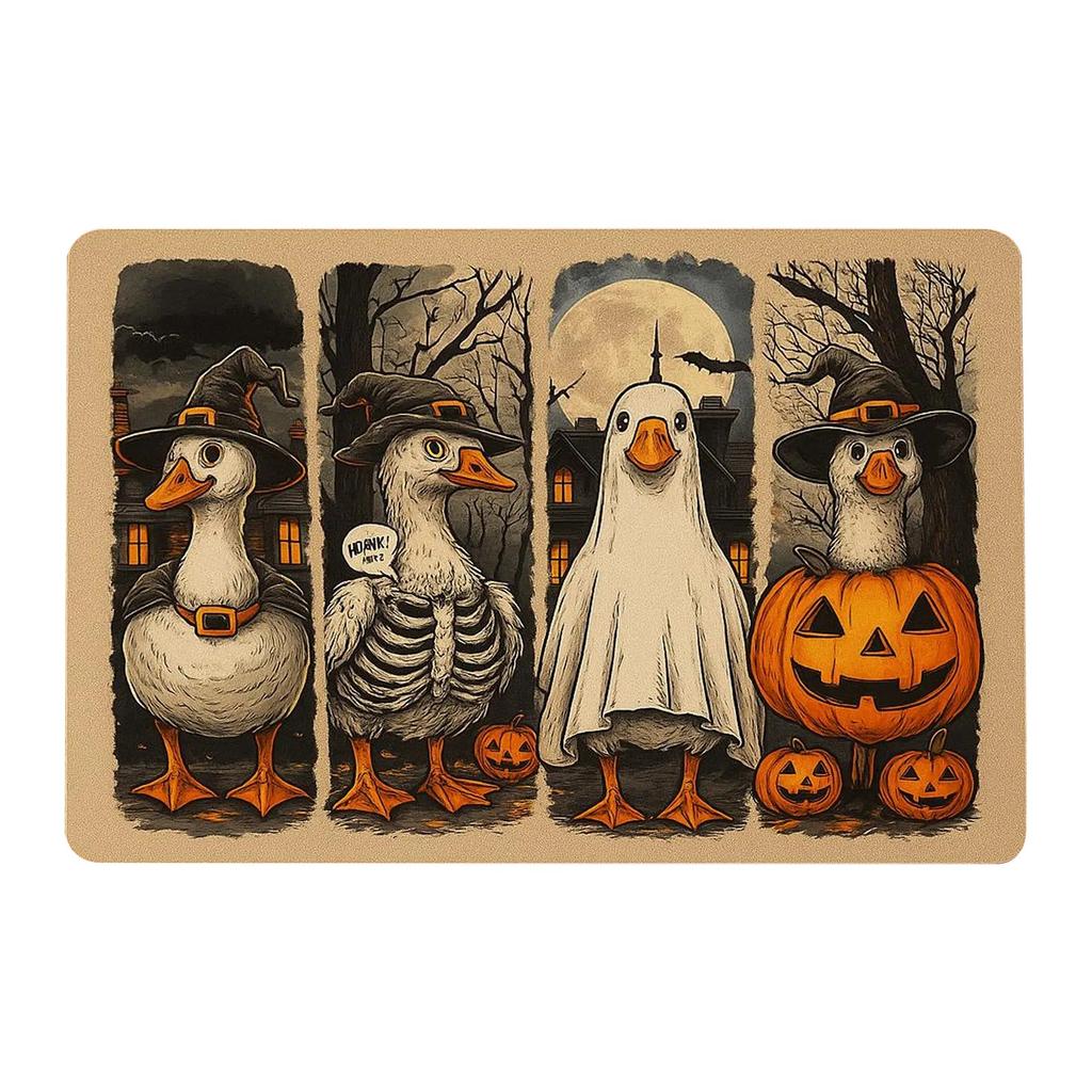Halloween Bath Blanket Pumpkin T Tufted Bath Mat Non-slip Bathroom Bath Blanket Front Door Mat