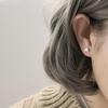 Sleek Square Brushed Earrings: Unique Japanese-Korean Style, Cute Personalized Accessories for Women