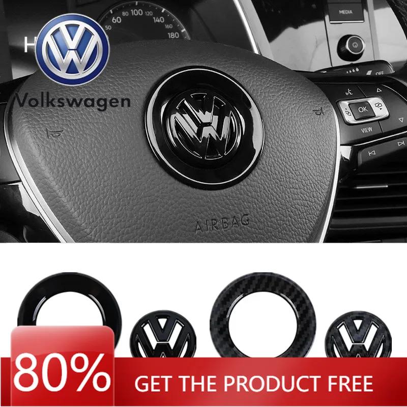 For VOLKSWAGEN VW Car Steering Wheel Stickers for Volkswagen Golf 4 5 Bora MK7 4 motion MTM Blue Motion Caddy Scirocco CC Accori