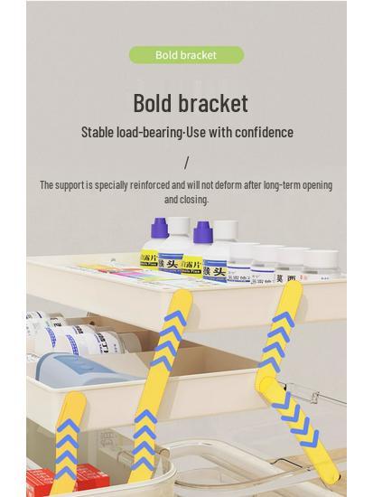 Large Capacity Family Medicine Box with Multi-Layer First Aid Storage for Household and Children