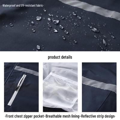 Men's and Women's Summer Cooling Workwear: Rechargeable, Fan-Integrated, Waterproof, UV-Resistant, Heatstroke-Prevention Clothing.