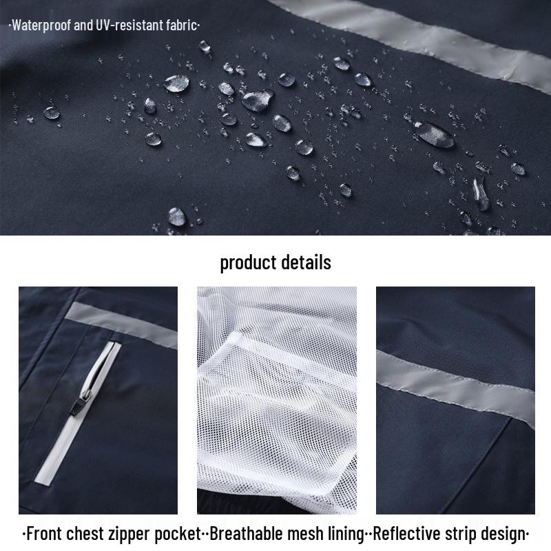 Men's and Women's Summer Cooling Workwear: Rechargeable, Fan-Integrated, Waterproof, UV-Resistant, Heatstroke-Prevention Clothing.