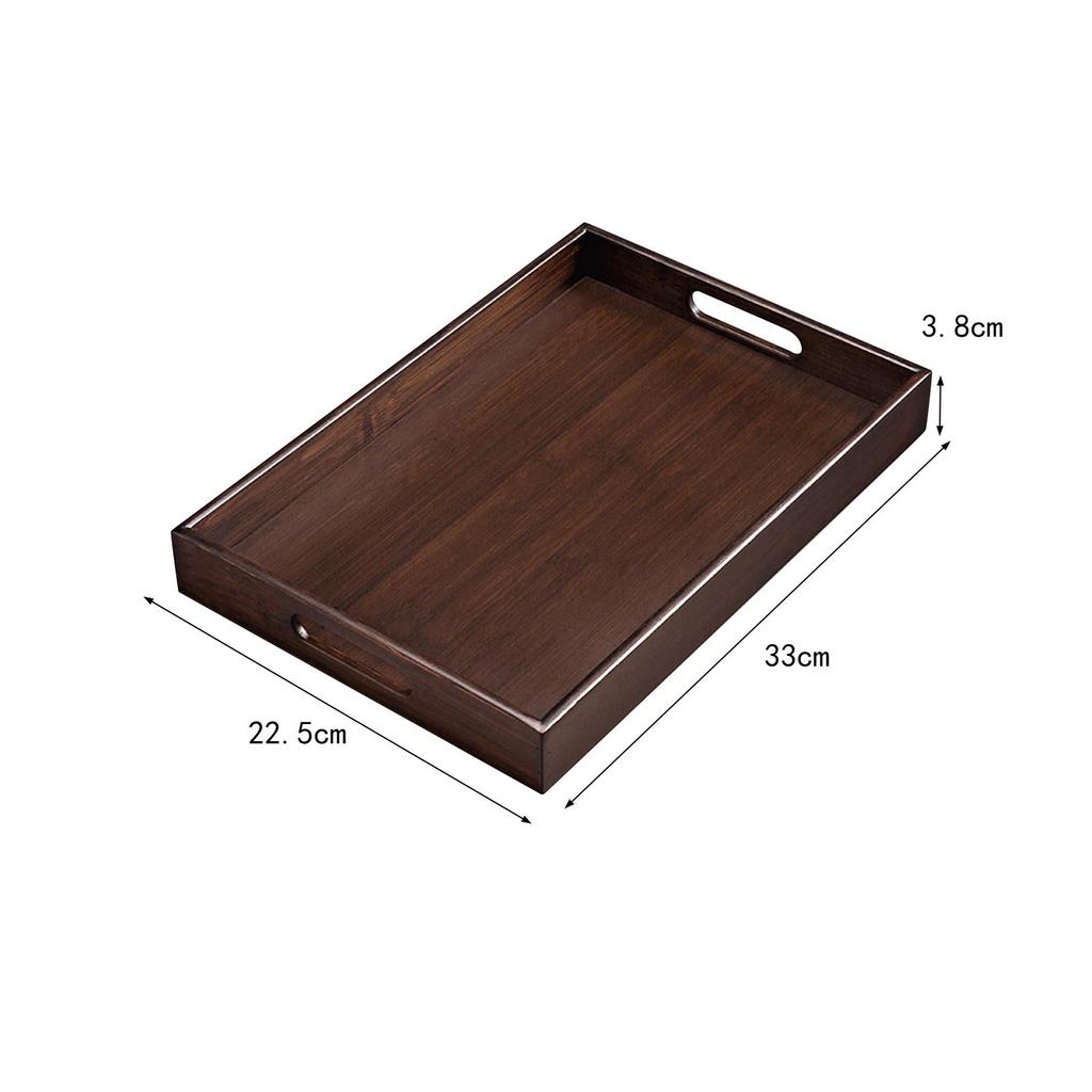 Rustic Serving Trays with Double Handle Appetizer Organizer for Countertop Dining Table Cabinet Home
