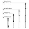 Aluminum Alloy Camera Support Monopod with Easy Extend Lock Mechanism Camera and Hiking Support Bracket for Outdoor