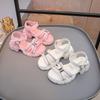 Cool Girl Sandals | Hook & Loop Open-Toe Casual Sport Sandals Fashionable Soft Kids Shoes Elegant Children's Shoes