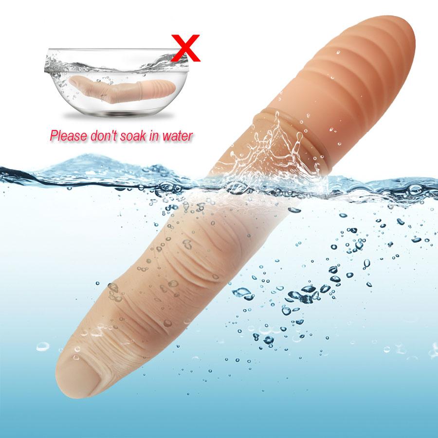 Realistic Finger Vibrator Toy for Women 7 Modes Heating Dildo G-Spot Stimulator Vibrator Female Masturbator Erotic Sex Toy