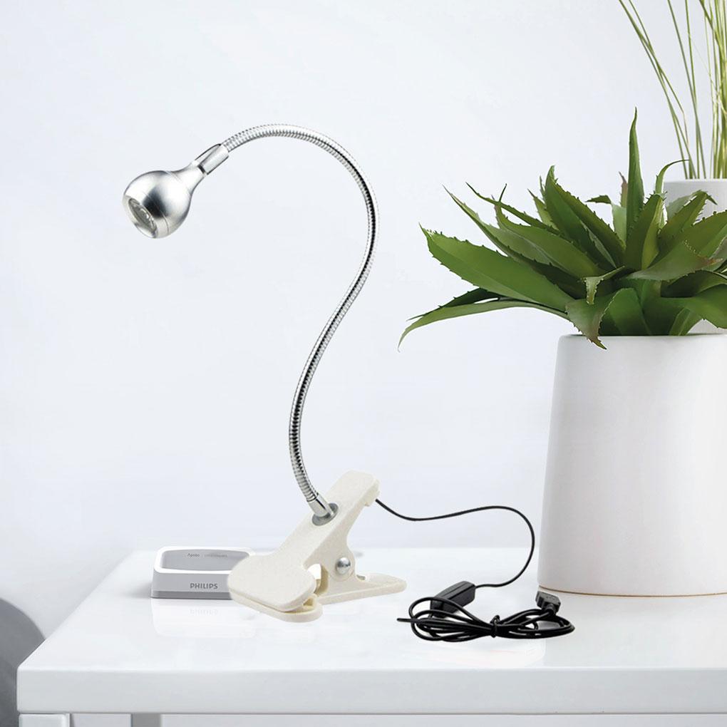 USB Clip-On Reading Light LED Flexible Bed board Office Eye Caring Reading Lamp White Brightness
