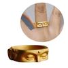 Buddhas Half Face Shaped Rings Adjustable Open Rings Finger Rings Decoration Elegant Jewelry Accessory for Parties