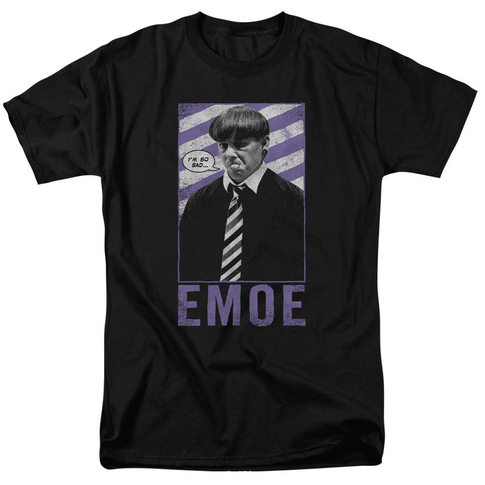 Three Stooges T-Shirt EMOE Black Tee Unisex T-Shirt XL