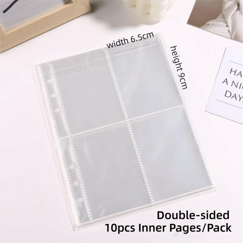 Loose-Leaf Photocard Holder Plush Angel Star Pattern Collect Book  For Kpop Idol Fans
