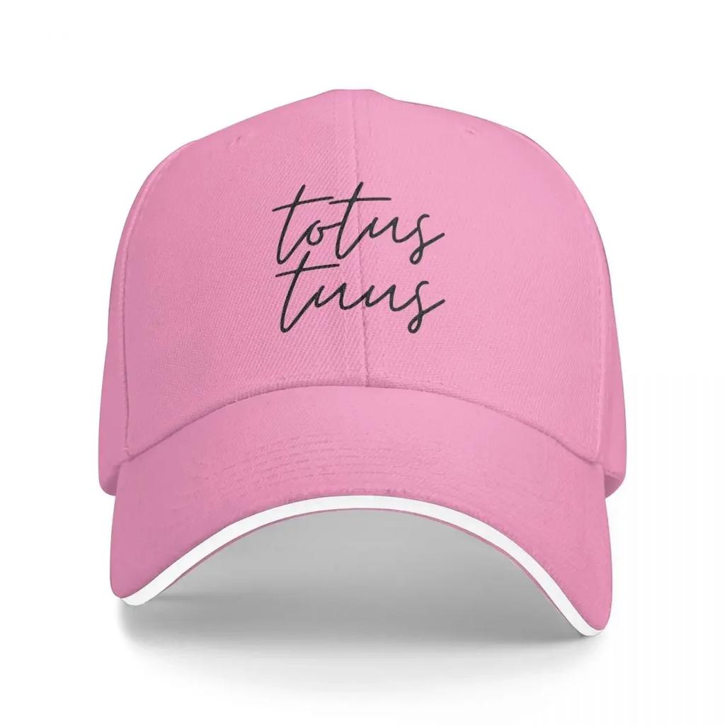 Totus Tuus Black Thin Cursive Baseball Cap birthday New Hat Caps For Unisex Womens
