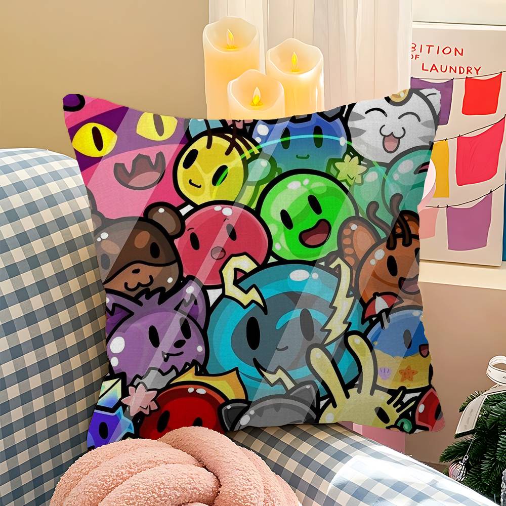 Game SSlime RRancher Cushion Cover Inches Farmhouse Decor Home Throw Pillow Covers for Couch Decorations