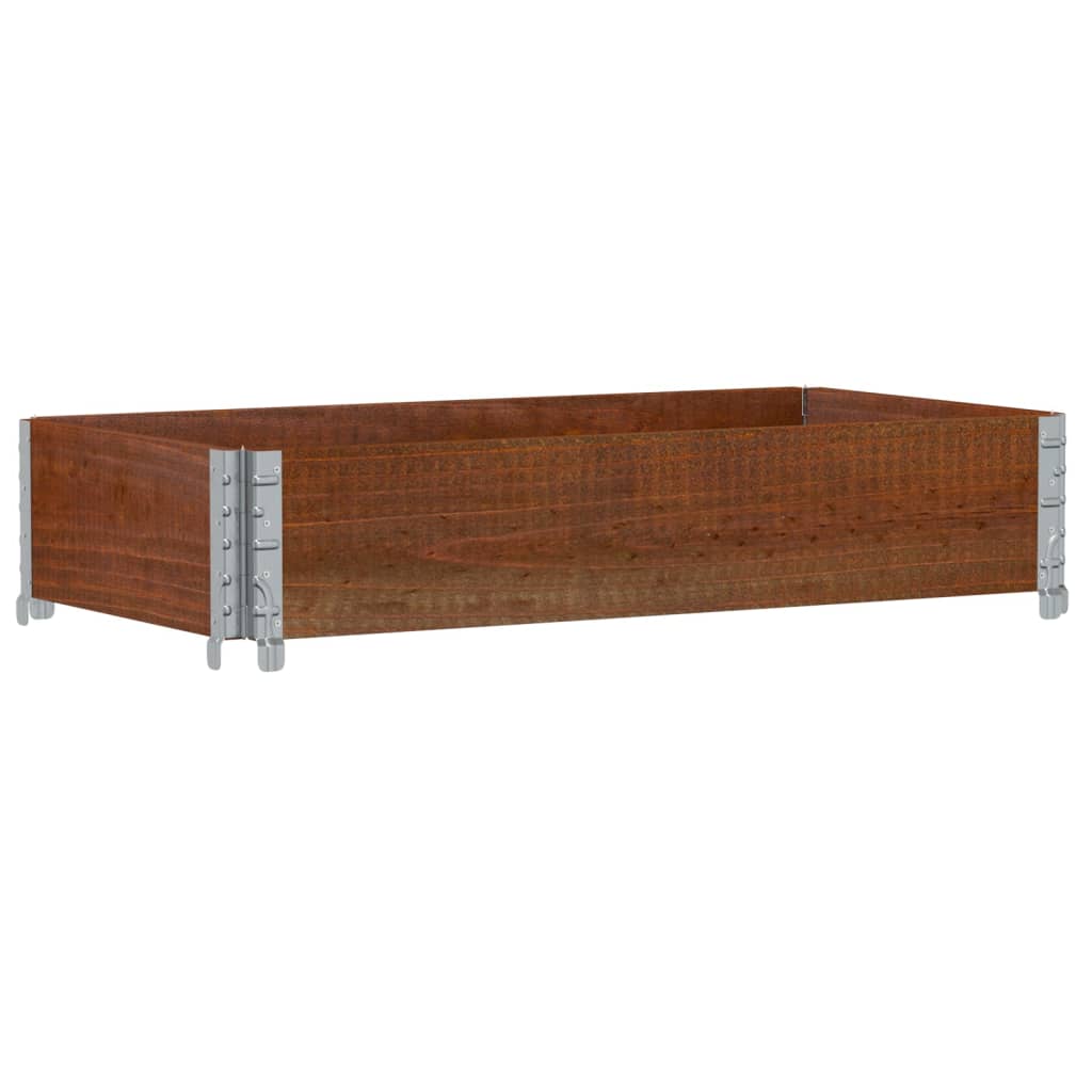 Vidaxl Pallet Extension, Brown, 100X50 Cm, Solid Pine Wood
