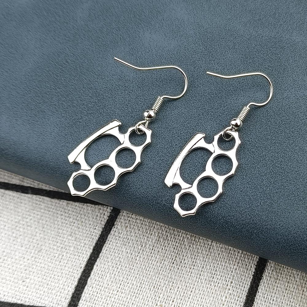 Fashion Knuckles Dangle Drop Earrings Vintage Goth Aesthetic Cool Long Earrings for Women Designer Jewelry Accessories