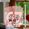 2D Flat Acrylic Kiss Me 67 Decoration, Indoor and Outdoor Decoration - No Battery/electricity Required, Store Decoration, Durable Outdoor