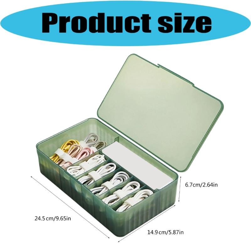 Oversized Large Capacity Cord Holders Cables Management Organizers With Reinforced Structure For Heavy Items Stacking