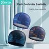 Comfortable Plus Size Swim Cap with High Elasticity, Breathable Fabric, and Ear Protection for Men and Women with Long Hair