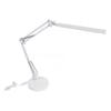 Swing Arm Desk Lamp USB Folding Eye Caring Multi Joint LED Table Lamp with Round Base White