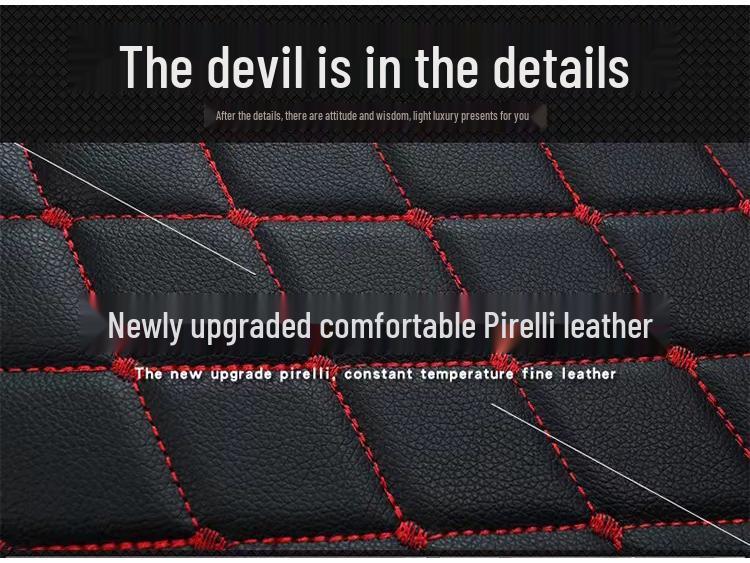 5D All-Season Full Leather Car Seat Cushion Cover for Sedans