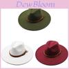 Style Wool Felt Hat With Wide Brim For Men And Women Summer Sun Protection