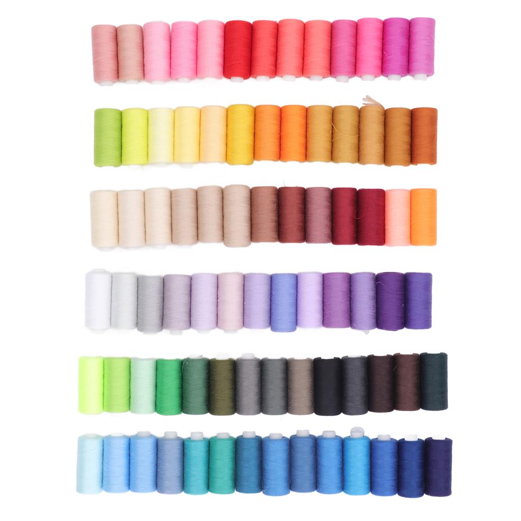 Ensemble de Fils à Coudre 400 Yards 80 Couleurs Fils à Coudre en Polyester pour Couture à la Main DIY