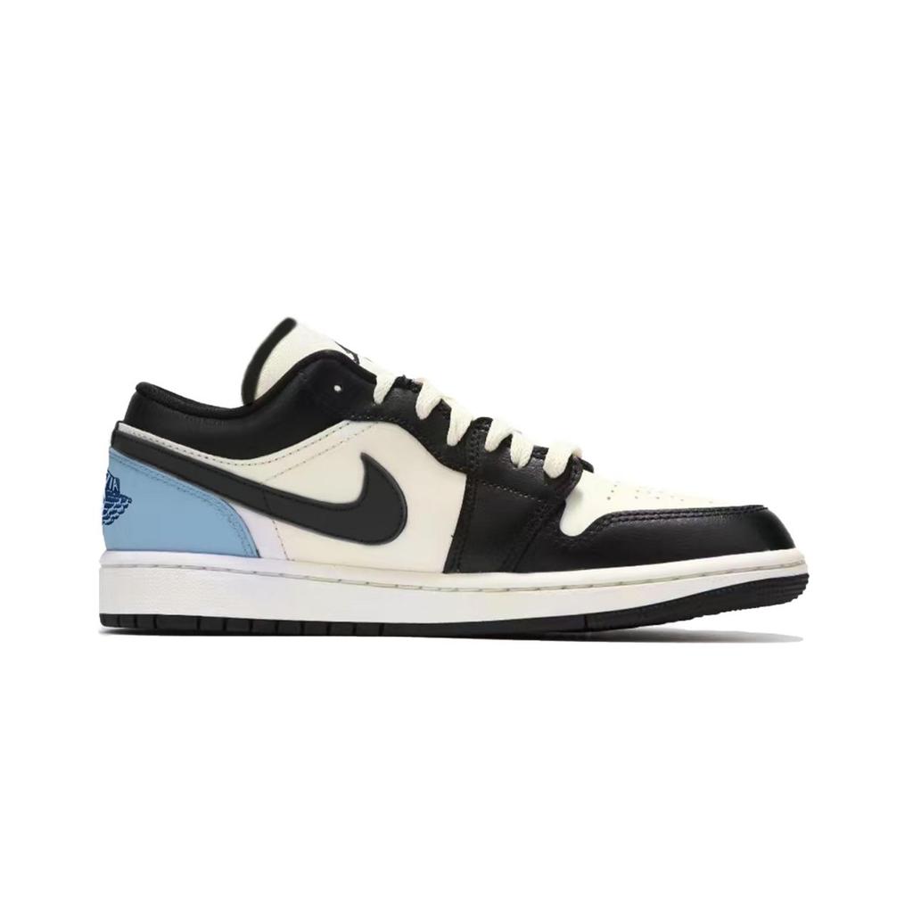 Jordan Air Jordan 1 Cushioning Low top Vintage Basketball Shoes Men's Black 553558-132(Team330-)
